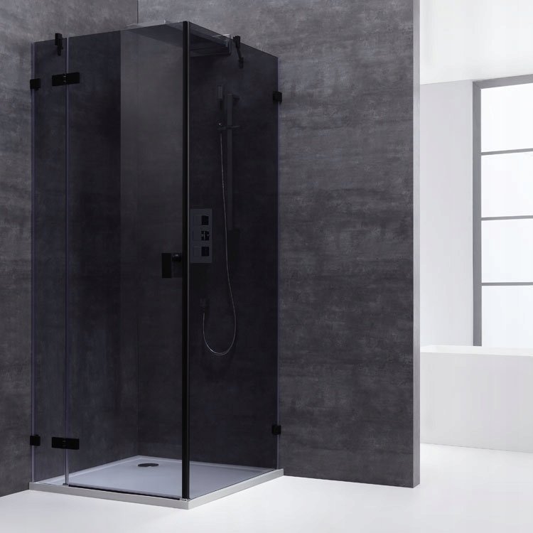 EAGO Kabina Prysznicowa 100x100 Easy Clean 8mm Czarna