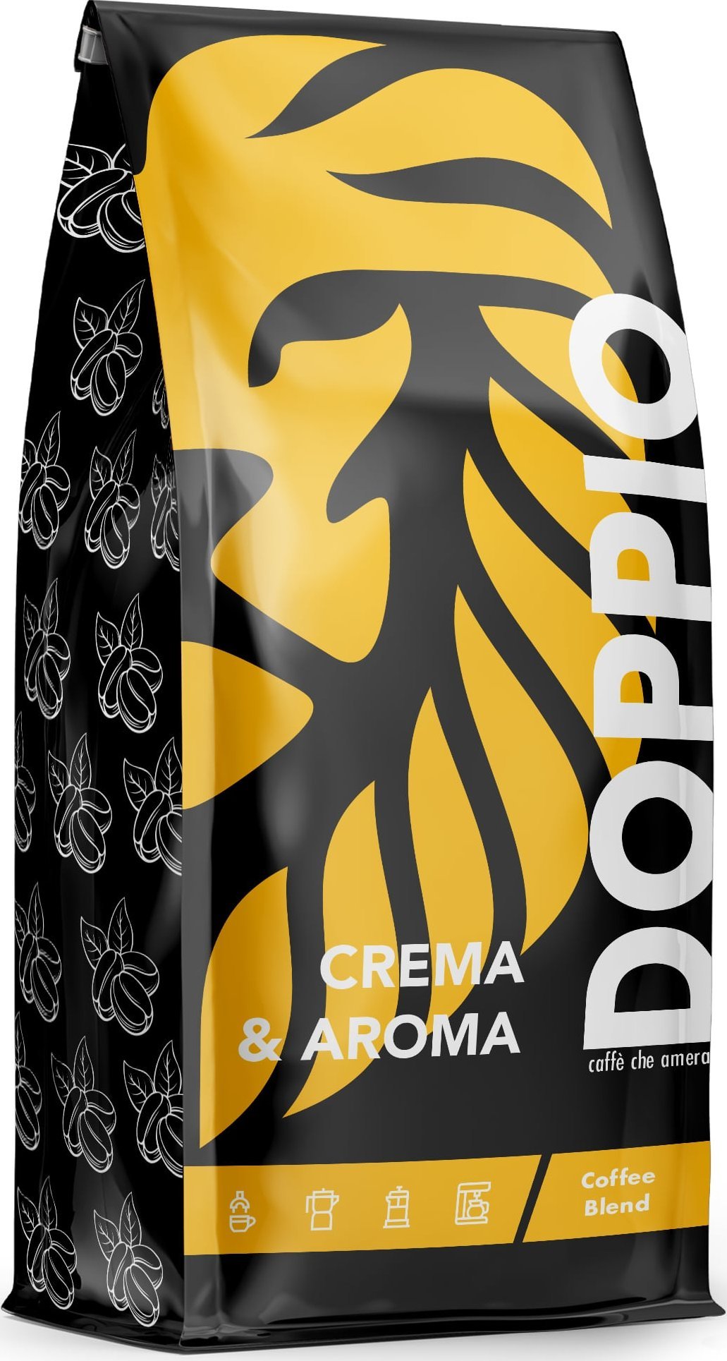 Kawa ziarnista Blue Orca Coffee Kawa Ziarnista - DOPPIO CREMA & AROMA 1kg - ŚWIEŻO PALONA -BLUE ORCA COFFEE