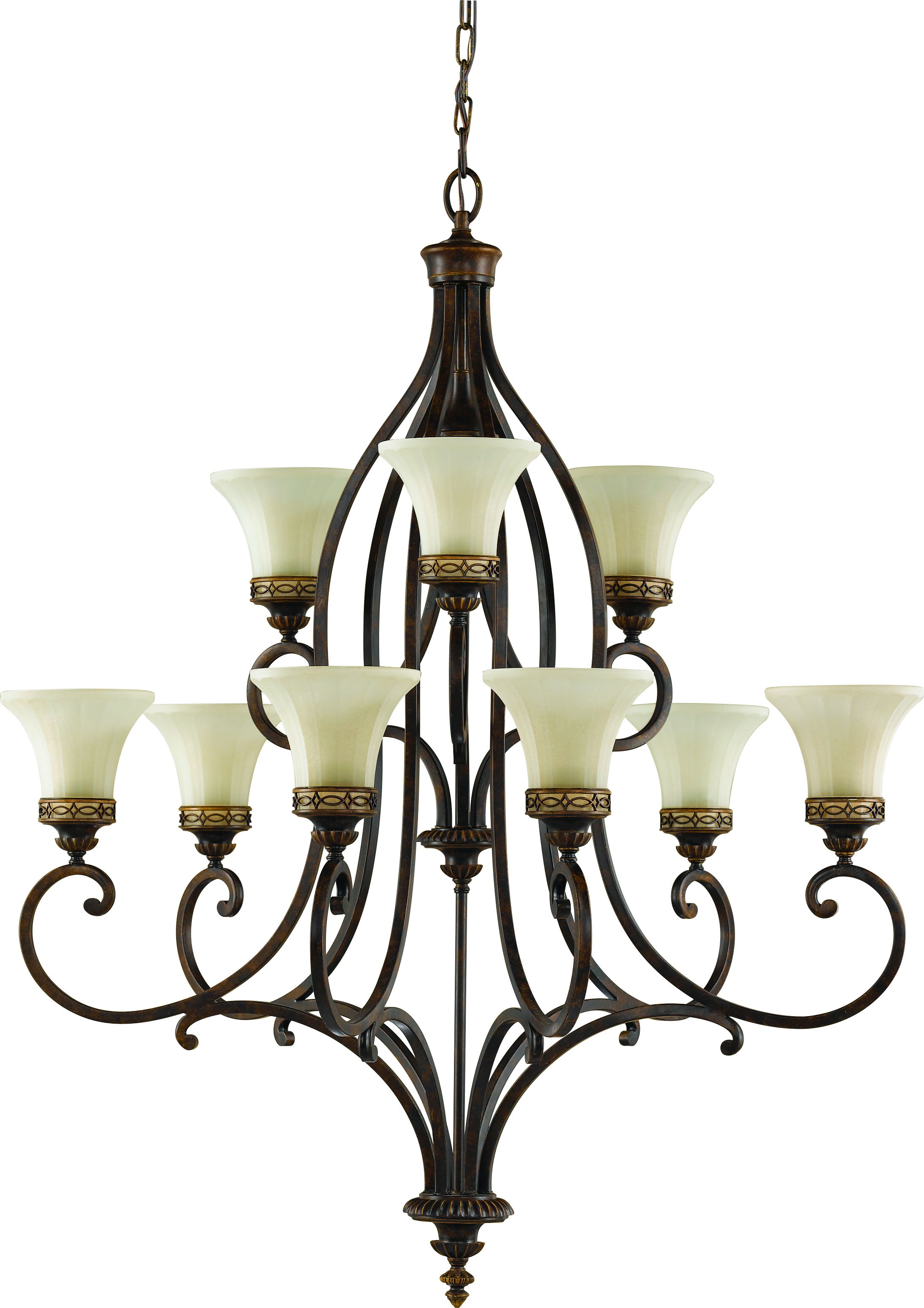 Lampa wisząca Elstead Drawing Room klasyczna brązowy (FE-DRAWING-ROOM9)