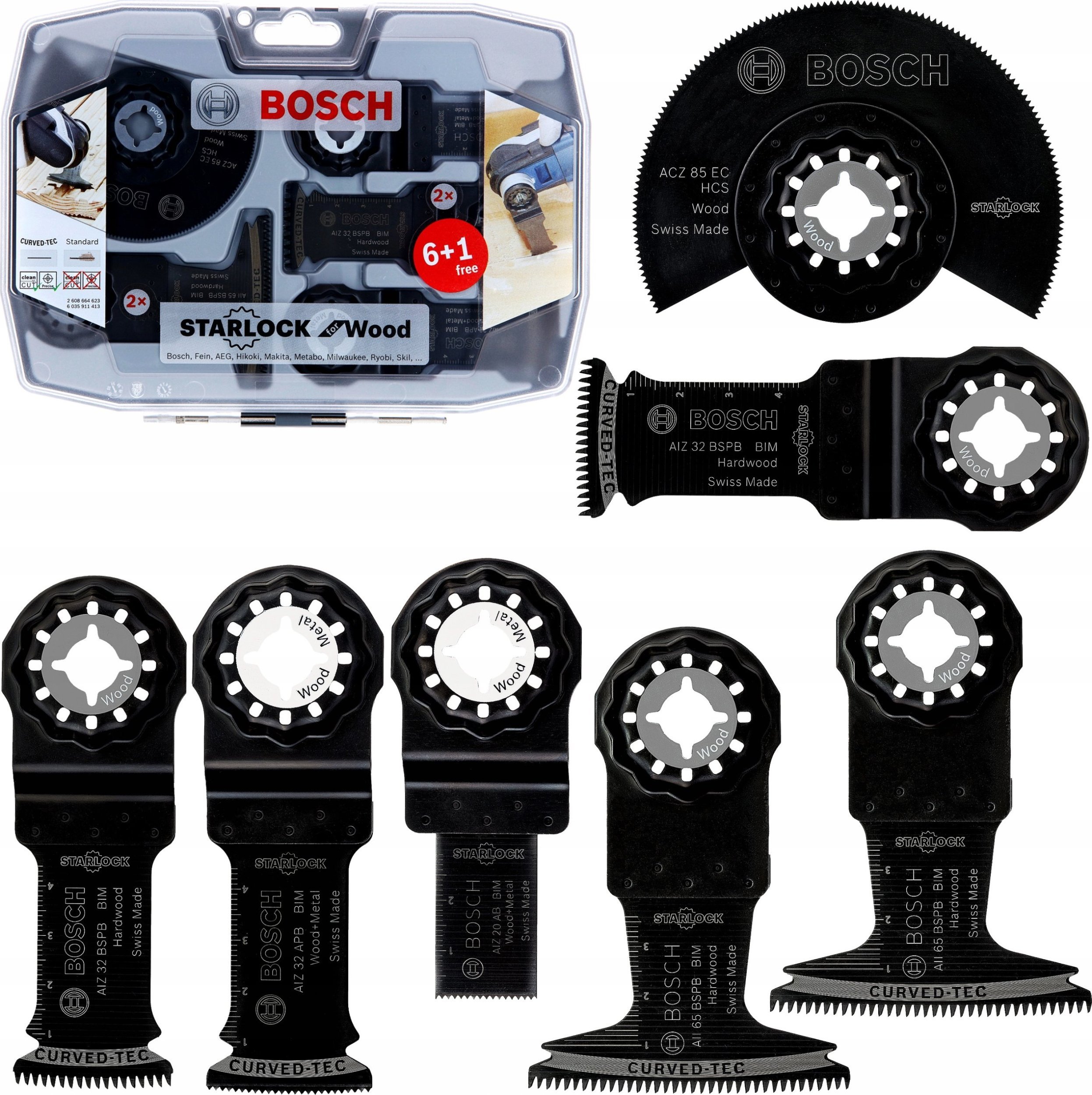 BOSCH MT ACCESSORIES SET 7pcs.