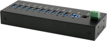 Exsys EXSYS EX-11230HMS 10 Port USB 3.2 Gen 1 HUB Din-Rail Kit und Wand VIA VL811+ Chipset