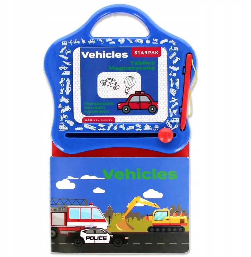 TABLICA MAGNET KSIAZ NAUKA RYSOW VEHICLES BC1/12