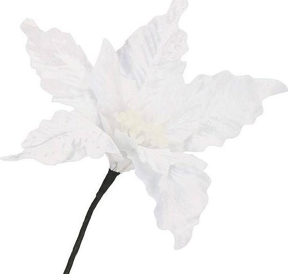 Springos Gwiazda betlejemska, sztuczny kwiat, poinsecja biała UNIWERSALNY