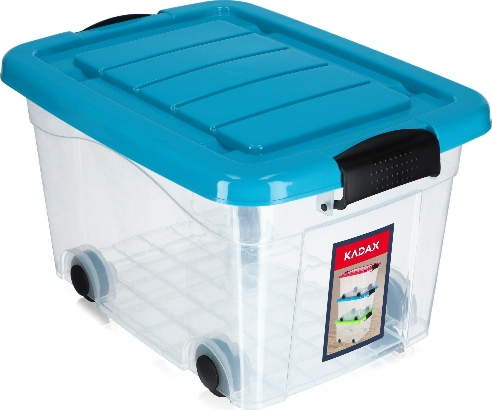 Kadax Pojemnik Organizer Pudełko Zabawki Na Kółkach 20L