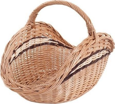 WickerPL Wiklinowy Kosz Kominkowy 57x36 H7/23/35 cm
