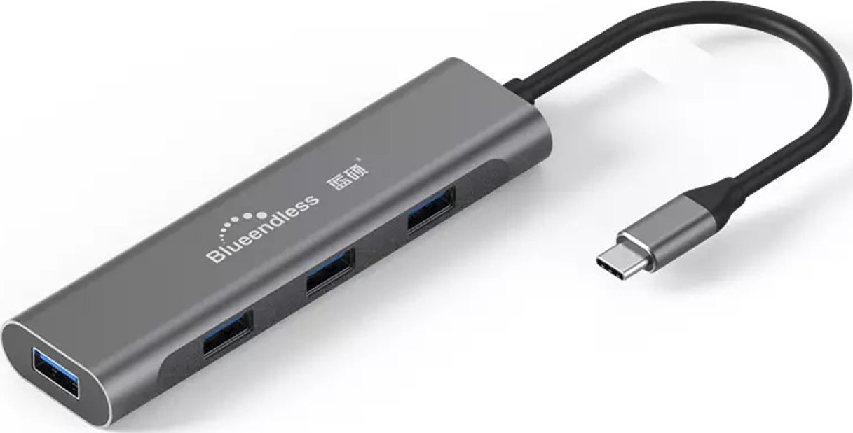 Adapter USB Extra Digital Extra Digital Adapteris USB Type-C - 4 x USB 3.0