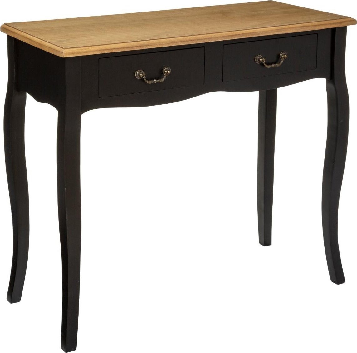 Atmosphera Konsola Chrysa czarna 2 szuflady