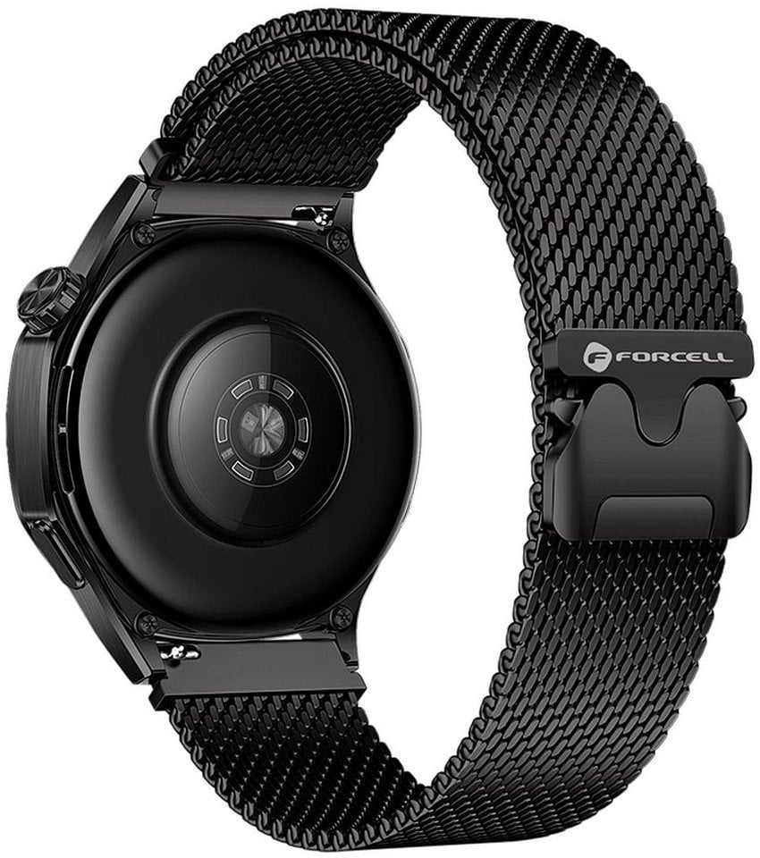 Pasek do Samsung Galaxy Watch Forcell F-Design FS10 magnetyczny stal 22 mm czarny