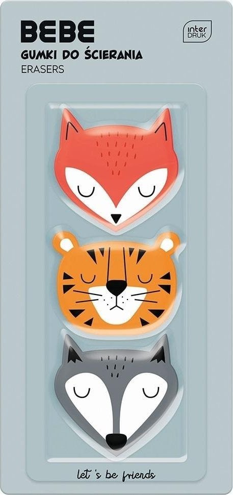 Gumka do mazania BB Friends Boys 3szt