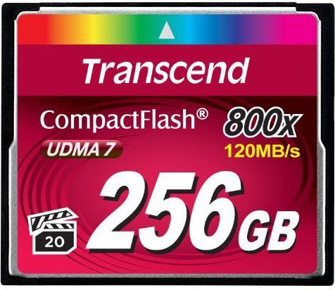 Karta Transcend 800x Compact Flash 256 GB (TS256GCF800)
