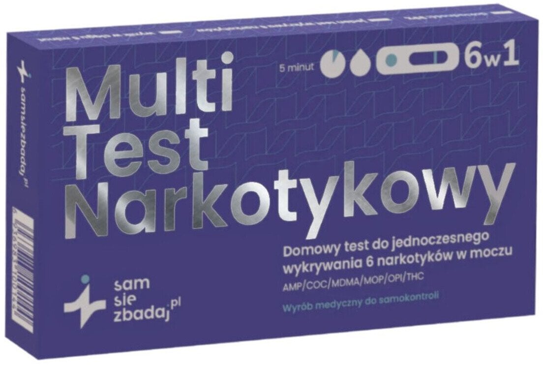 Heltes FARMABOL_Multi Test test do wykrywania 6 narkotyków w moczu 1szt