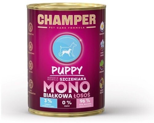 Piper CHAMPER PUPPY jednobiałkowa łosoś mokra karma dla psa 400 g