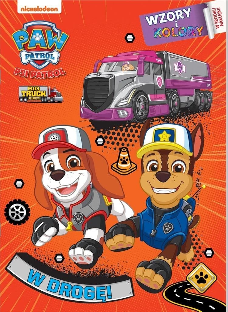 Media Service Zawada Psi Patrol. Wzory i Kolory 4 W drogę!