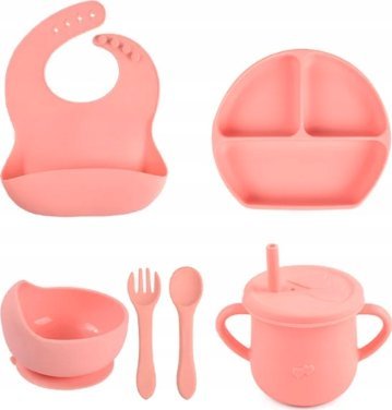 Pierwsze naczynia zestaw do karmienia dla dzieci silikonowe naczynia