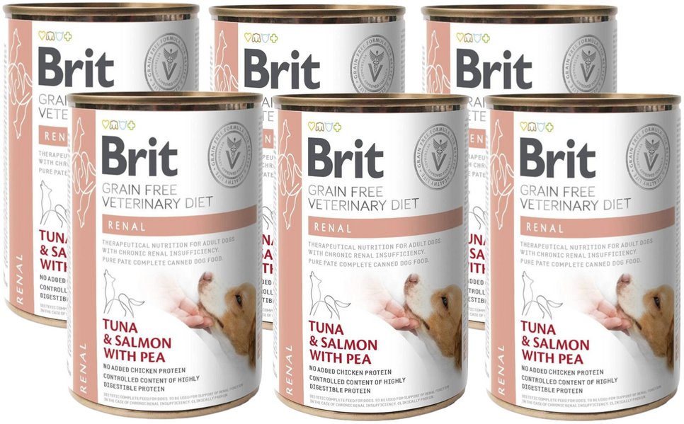 BRIT GF veterinary diets dog Renal 6x400g-karma mokra dla psa