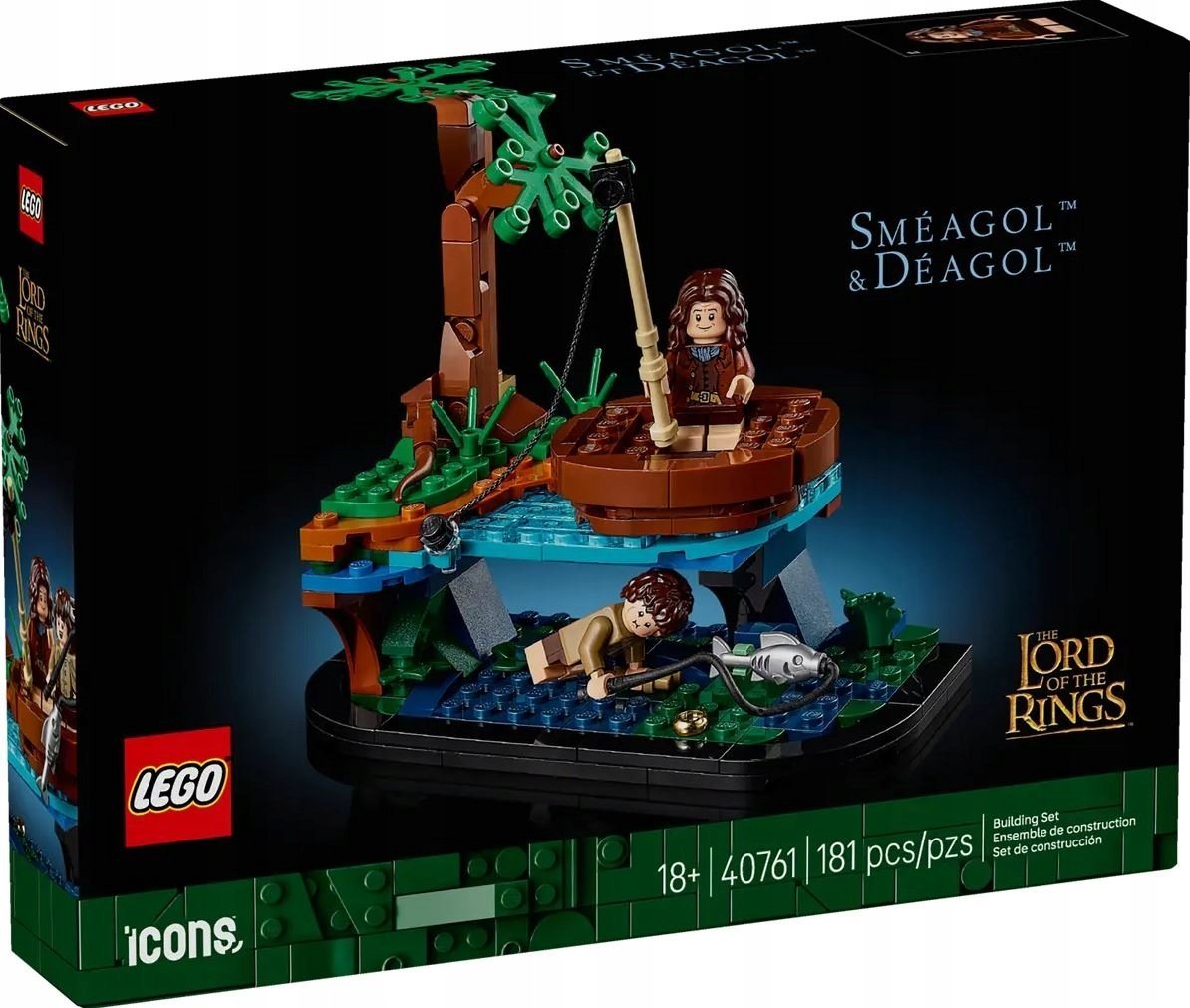 LEGO Icons Władca pierścieni: Sméagol™ i Déagol™ (40761)