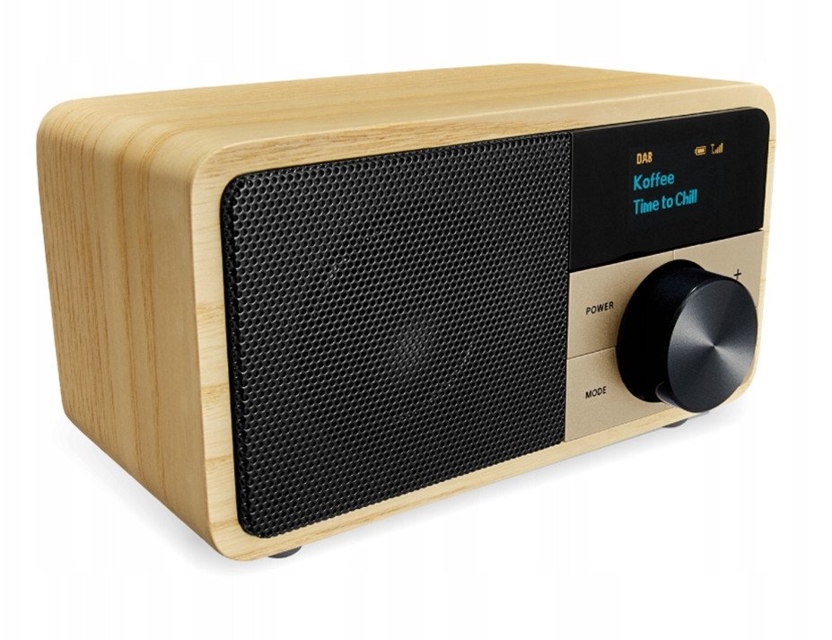 Sangean DDR-7 Natural Wood DAB+/FM-RDS/AUX-in/Bt Wooden Radio