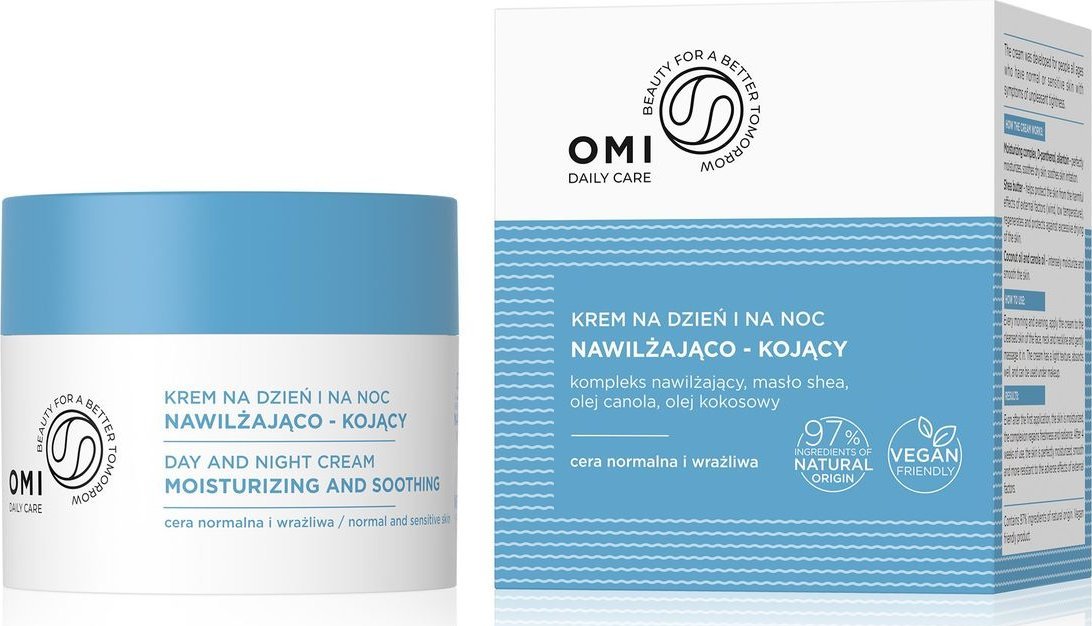Omi Daily Care Krem nawilżająco-kojący na dzień i na noc - cera normalna i wrażliwa 50ml