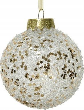Kaemingk Bombka na choinkę nietłukąca zdobiona 8 cm