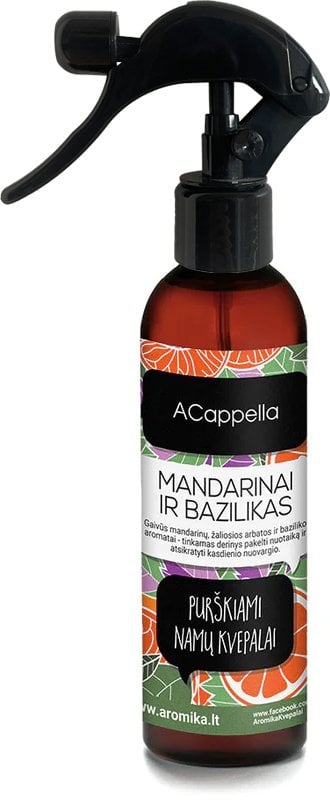 Purškiamas namų kvapas ACappella Mandarinai ir bazilikas, 200 ml