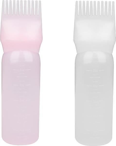 Activeshop BUTELKA Z GRZEBIENIEM DO APLIKOWANIA FARB MIX KOLOR