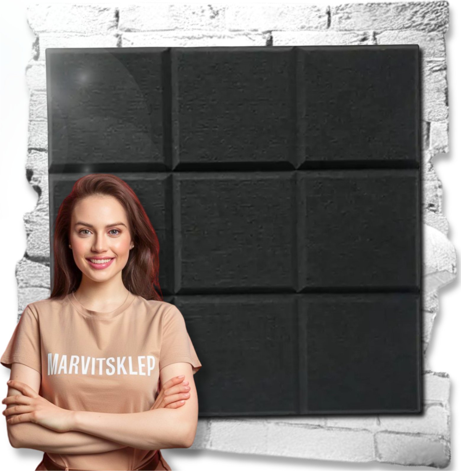 Iteams4Now Panele ścienne filcowe 3d kwadrat zagłówek samoprzylepne akustyczne soft