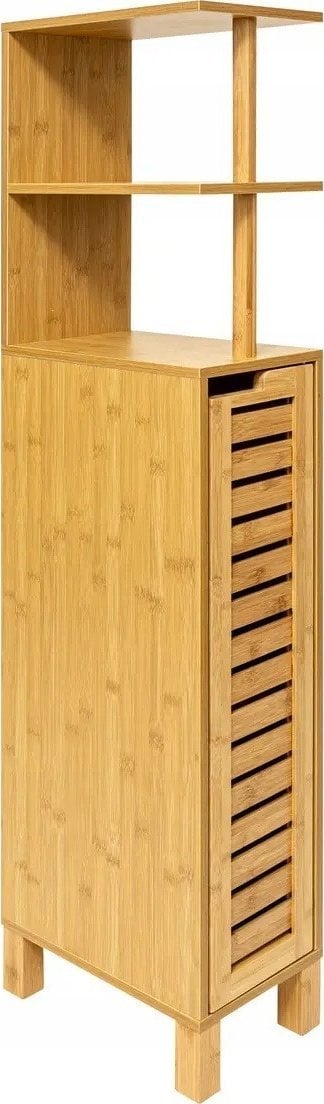 5five Wąska szafka bambusowa do łazienki SICELA, 30 x 19 x 120 cm