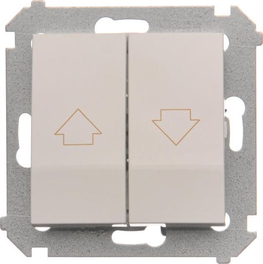 Kontakt-Simon Przycisk żaluzjowy Simon 54 biały (DZP1W.01/11)