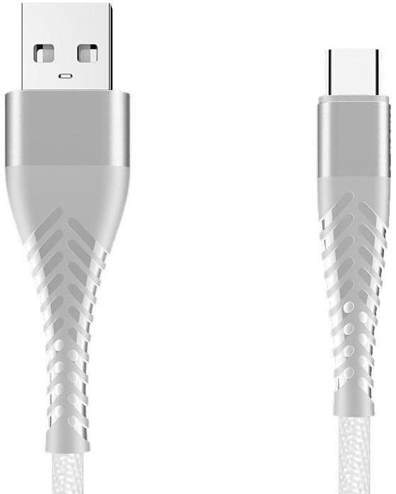 Kabel USB Typ-C z oplotem Spider (1 m, biały)
