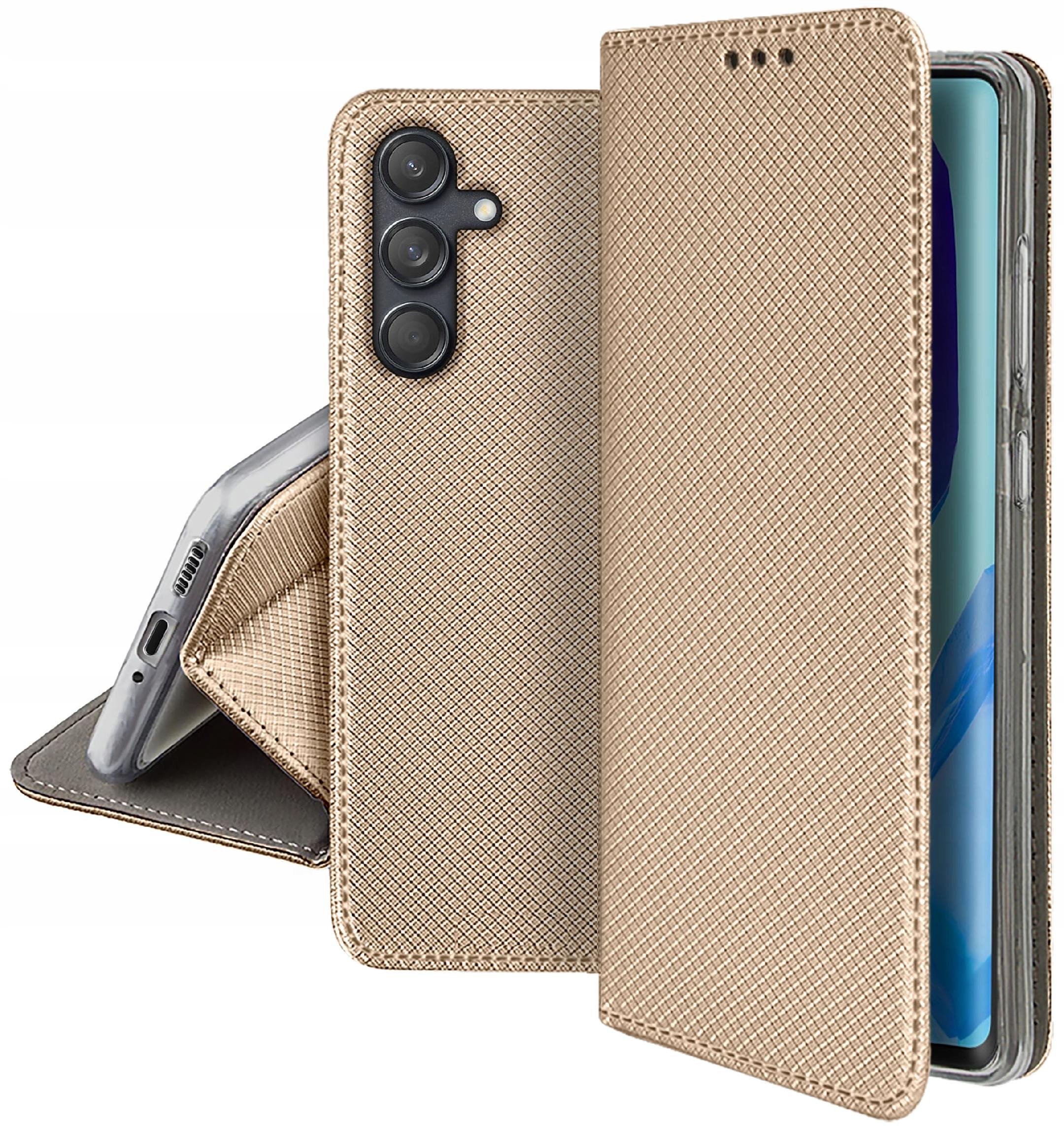 Etui do Samsung Galaxy M55 5G SMART MAGNET CASE PORTFEL + SZKŁO 9H
