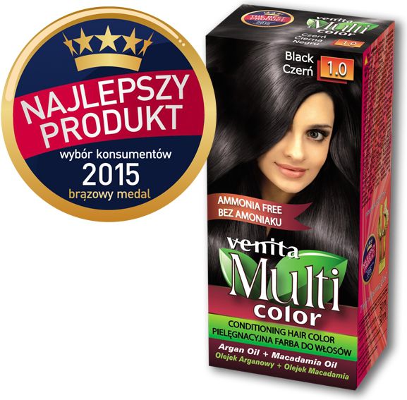 Venita Farba bez amoniaku Multi Color 1.0 czerń