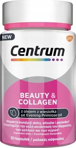 CENTRUM_Beauty & Collagen wsparcie kondycji skóry, włosów i paznokci 30 kapsułek