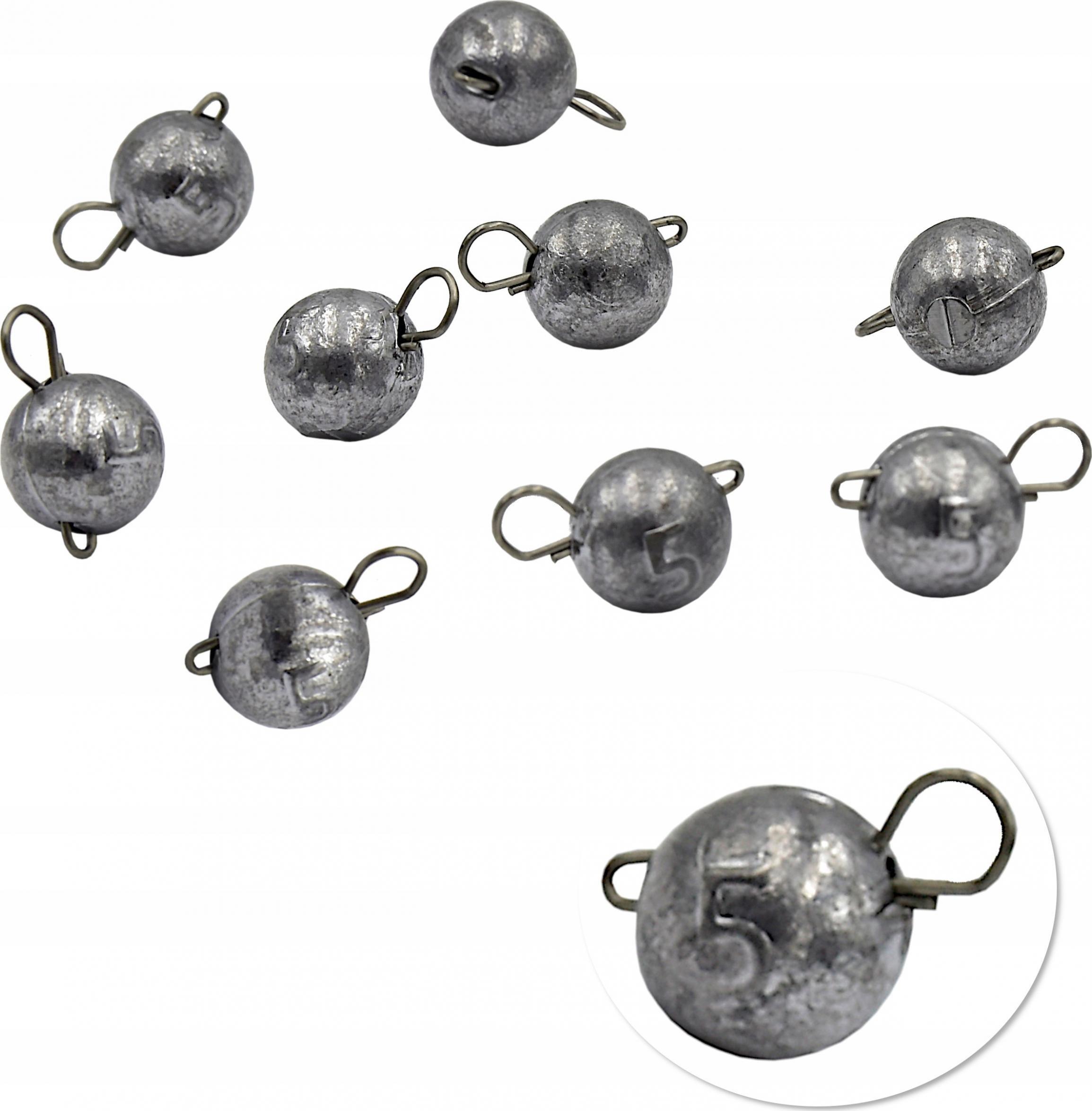 ZHIBO Czeburaszka główka ołowiana składana 5 g - 10 szt