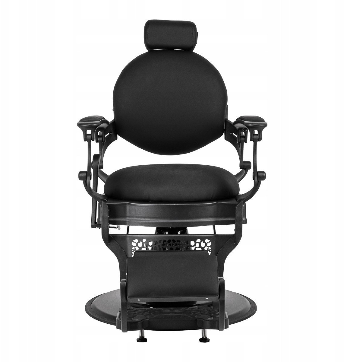 Gabbiano Fotel barberski Niccolo czarny bezguzikowy