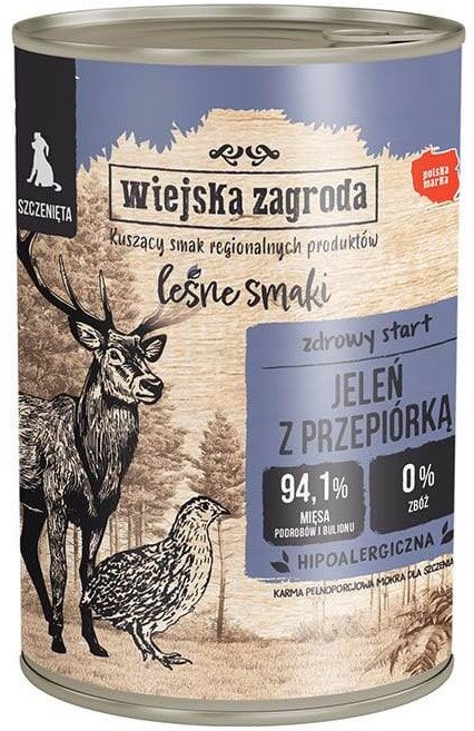 Wiejska Zagroda Leśne smaki z jeleniem i przepiórką 400g