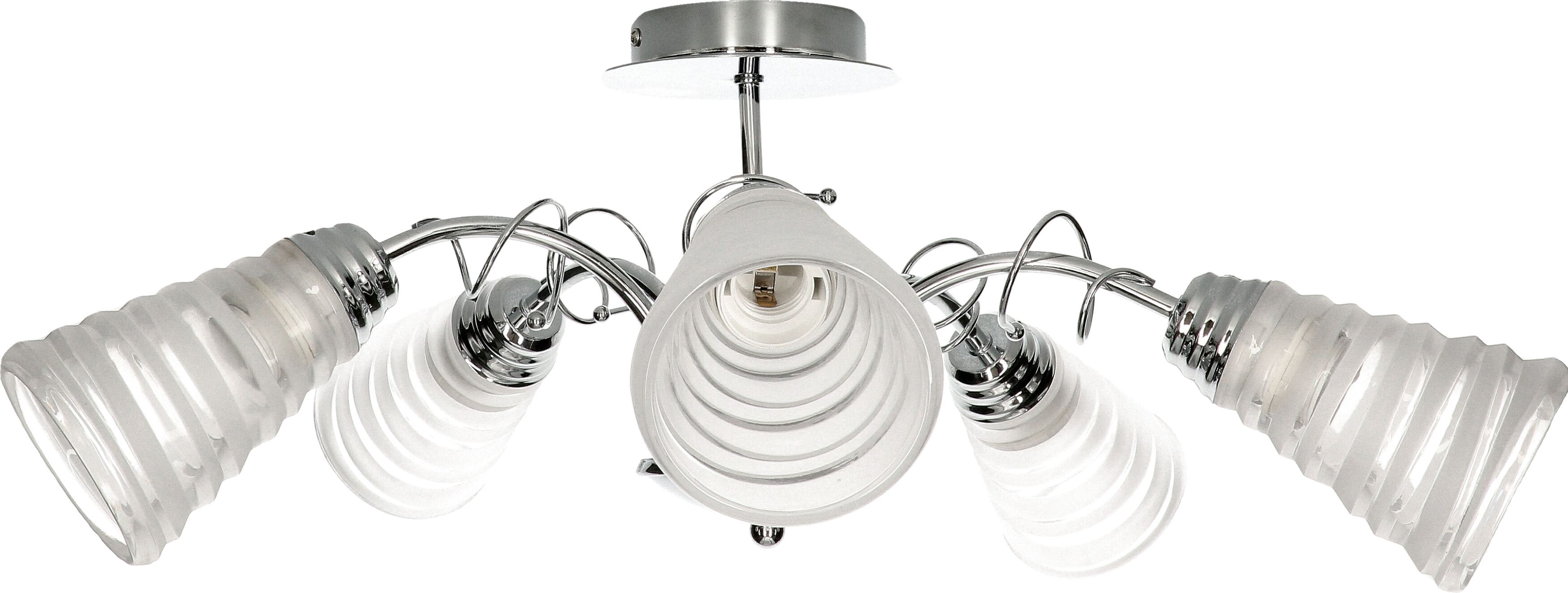 Lampa sufitowa KAJA OŚWIETLENIE Lampa sufitowa plafon GRENADA-5 chrom 5xE27 Vitalux