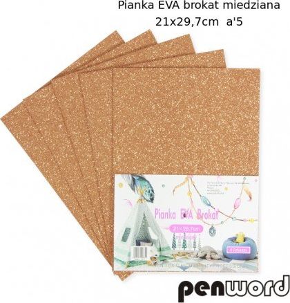 Penword PIANKA EVA BROKAT MIEDZIANA 21X29, 7 a5 Penword