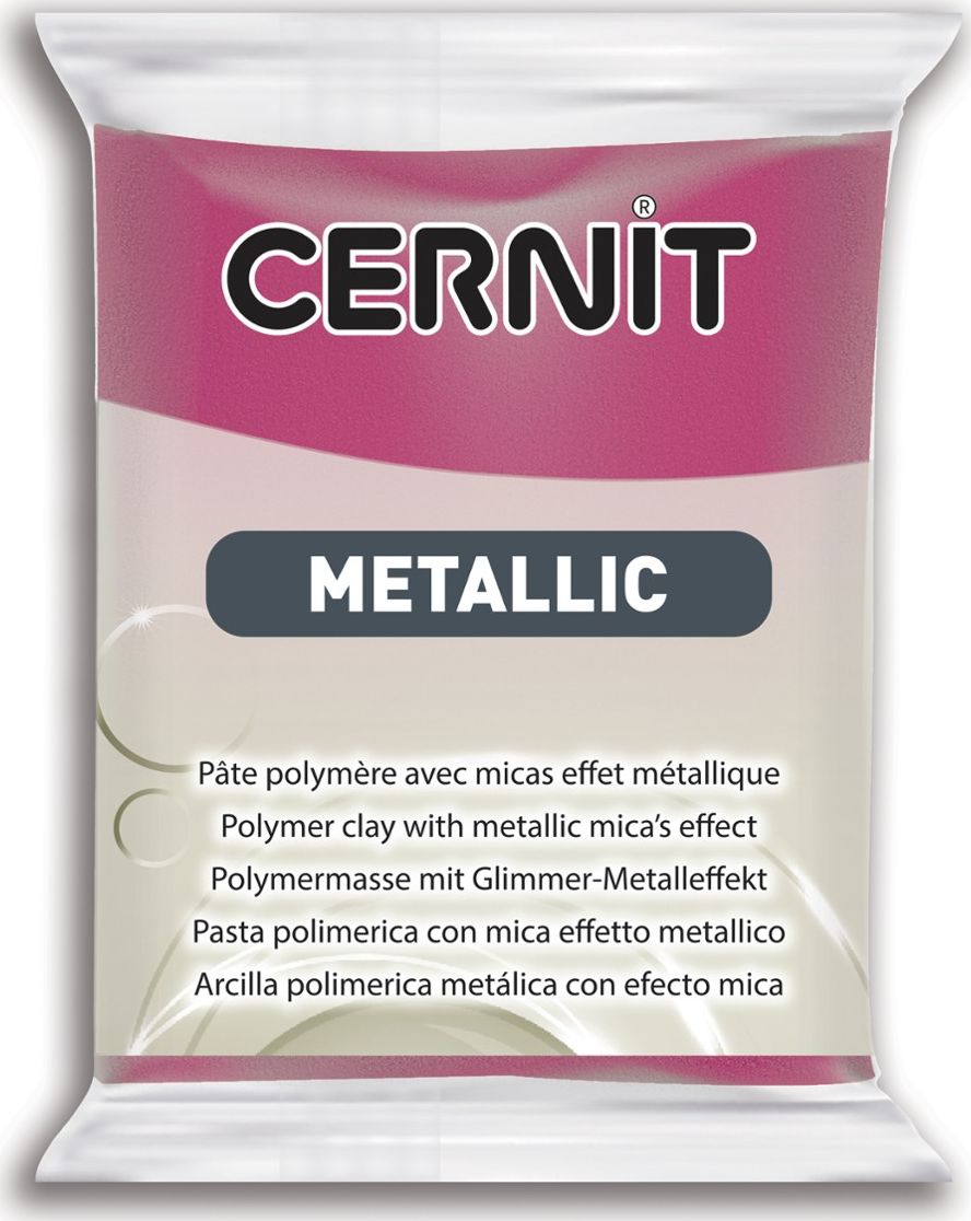 Cernit Modelina metaliczna magenta 56g