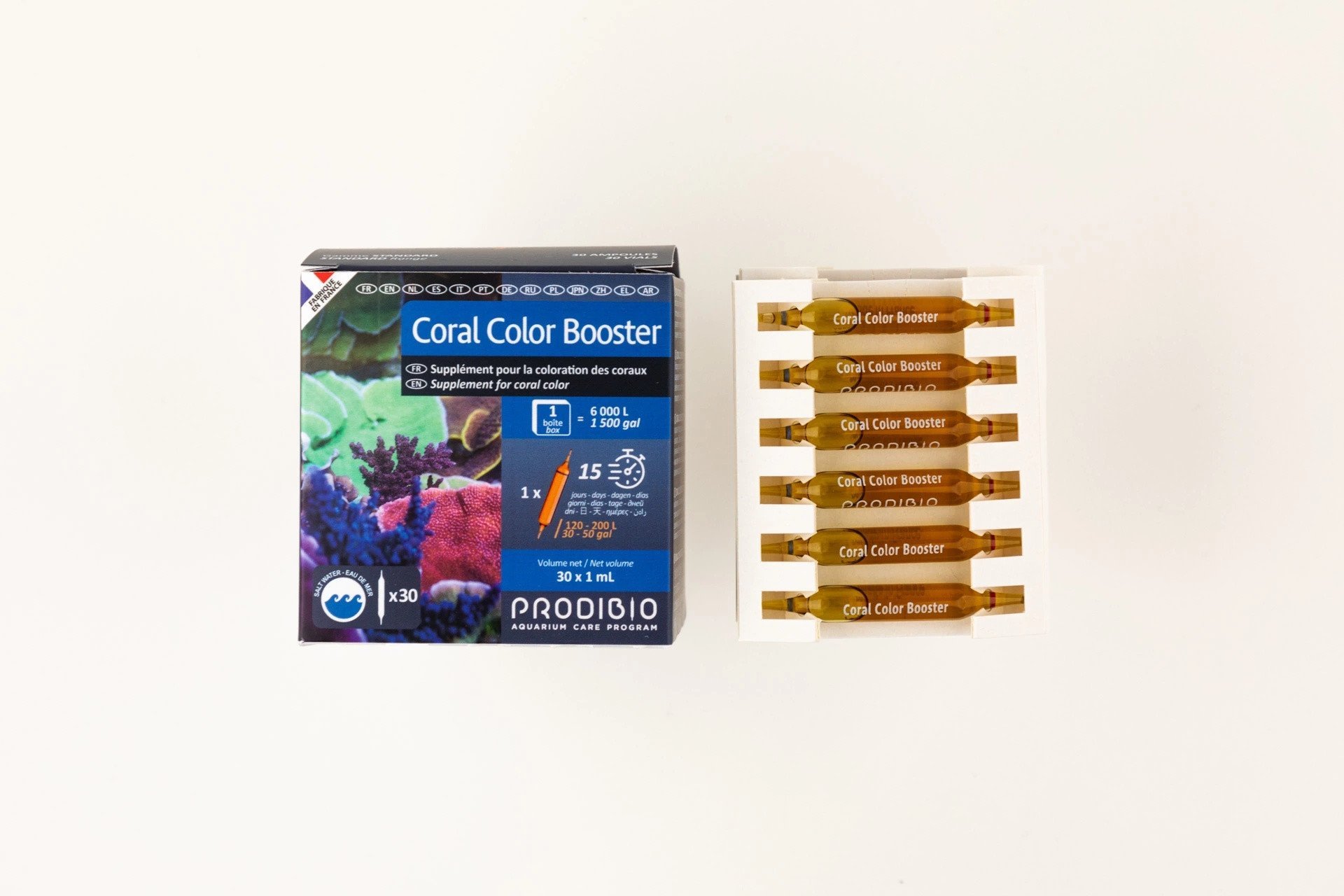 PRODIBIO Coral Color Booster 30 ampułek wzrost i ubarwienie akw. morskie