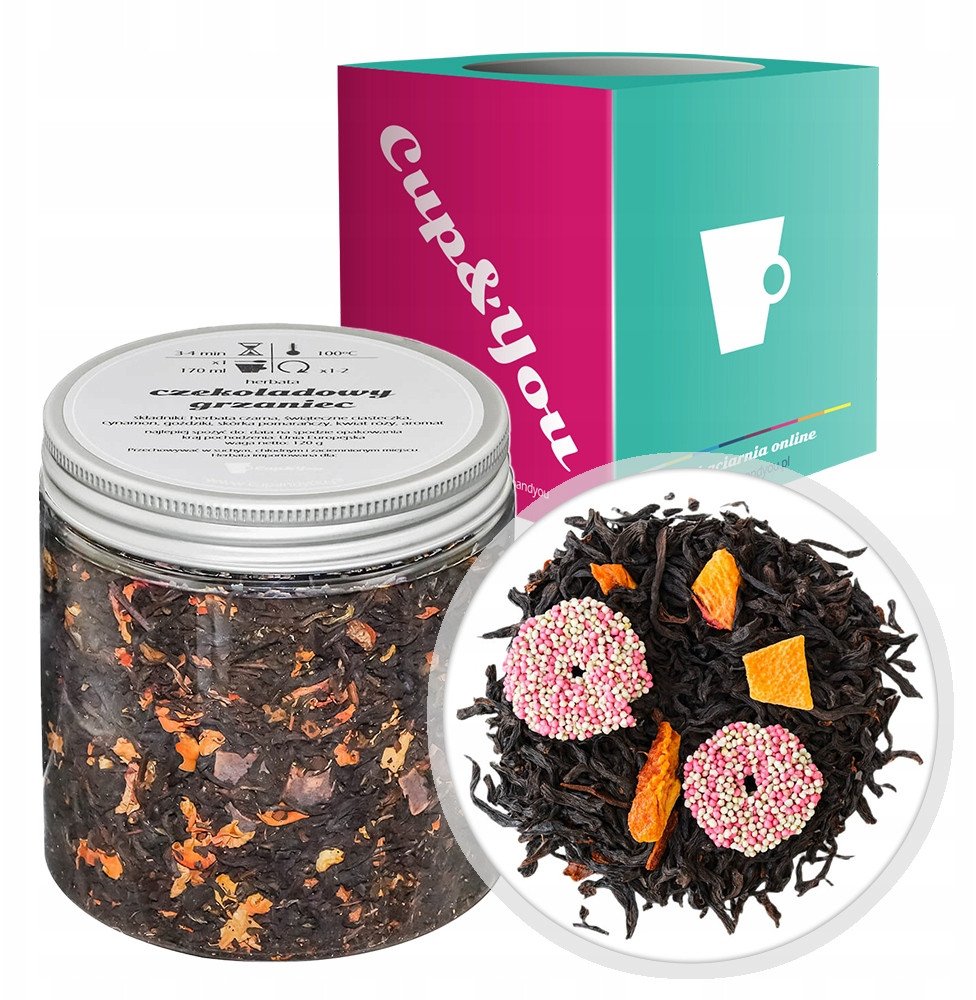Herbata czarna CZEKOLADOWY GRZANIEC świąteczna czekolada - sypana liściasta herbata PREMIUM Cup&You