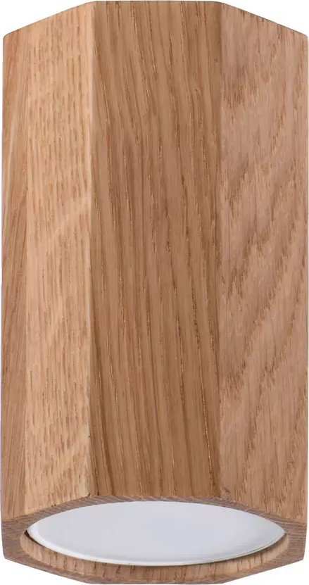 Lampa sufitowa Lumes Drewniany skandynawski plafon ośmiokąt - S470-Zeros