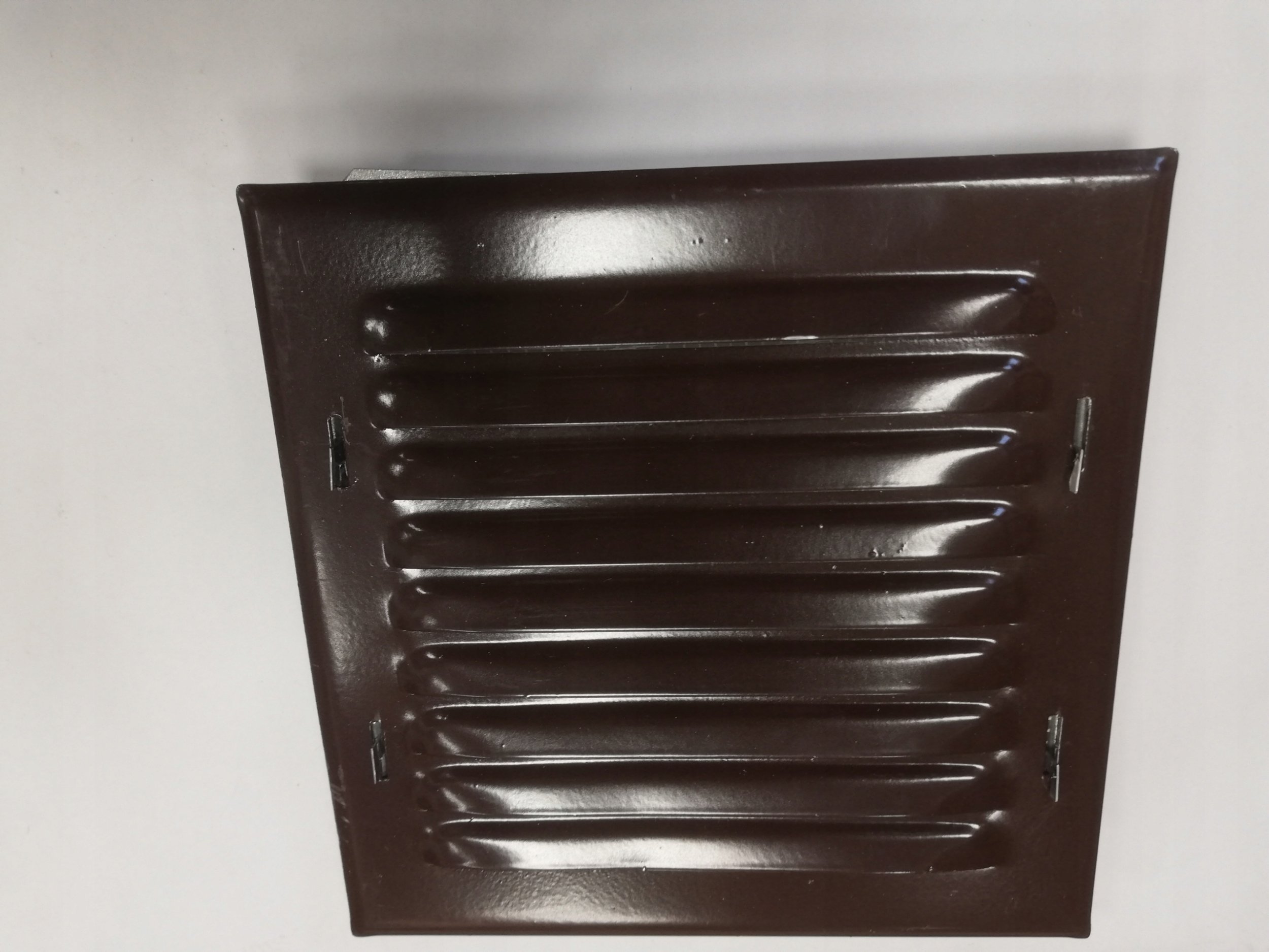 Kratka metalowa z siatką 165x165mm brąz WX1BR