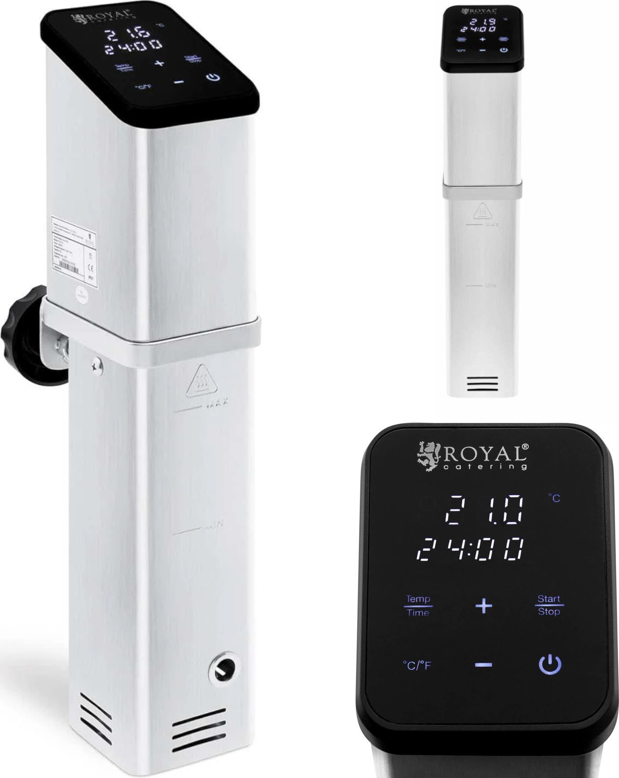 Royal Catering Cyrkulator zanurzeniowy do gotowania sous-vide 30 l 1500 W Cyrkulator zanurzeniowy do gotowania sous-vide 30 l 1500 W