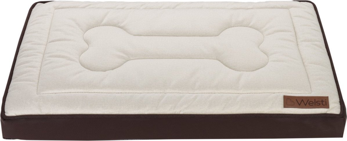 Welsti Legowisko ortopedyczne materac dla psa Welsti beżowy kość XL 130x90 antypoślizgowy