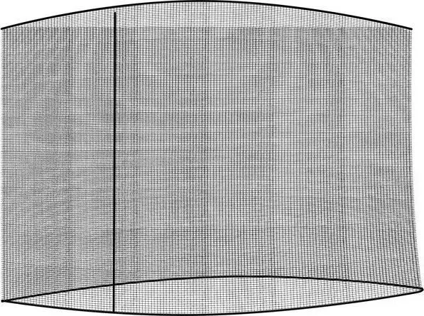 Iso Trade Moskitiera do parasola ogrodowego 3m - czarna