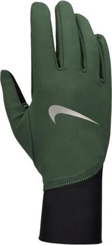 Rękawiczki do biegania męskie Nike Pacer Midweight zielono-czarne N1010535313 XL