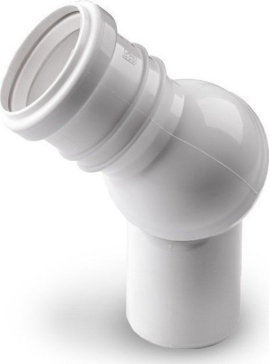 KOLANO NASTAWNE 75/0-90 BIAŁE