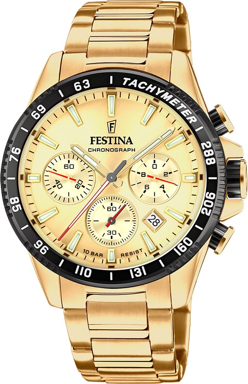 Zegarek Festina Zegarek męski Festina F20634-6 złoty