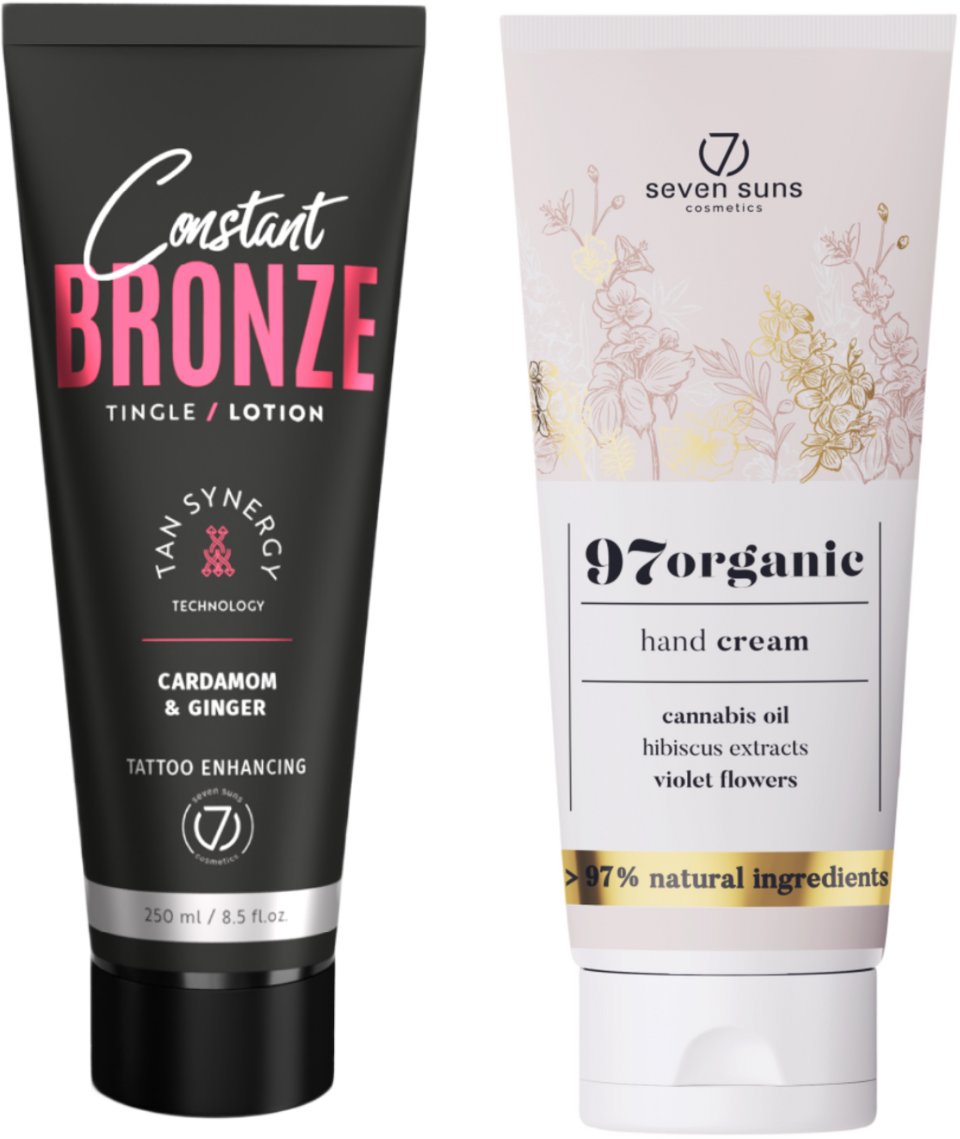 7suns Constant Bronze Tingle Lotion 250ml + Krem Do Rąk 75ml Gratis