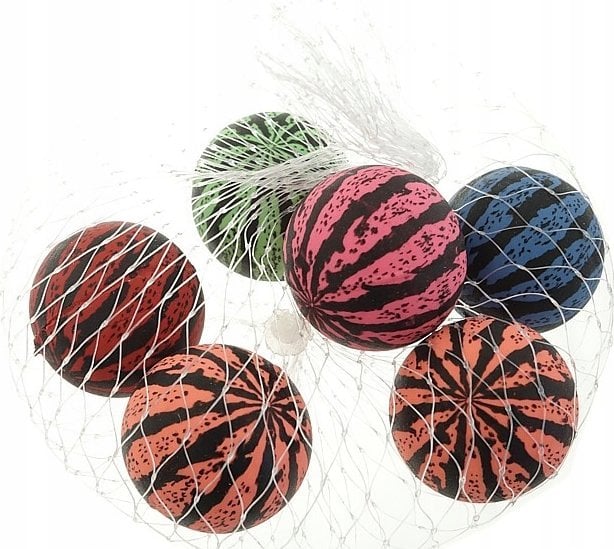 Piłki kauczukowe 3cm 6szt